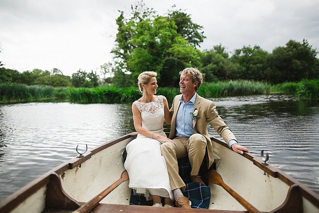 Rowing Boat Wedding Photography