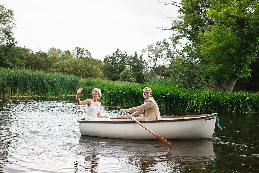 Rowing Boat Wedding Photography