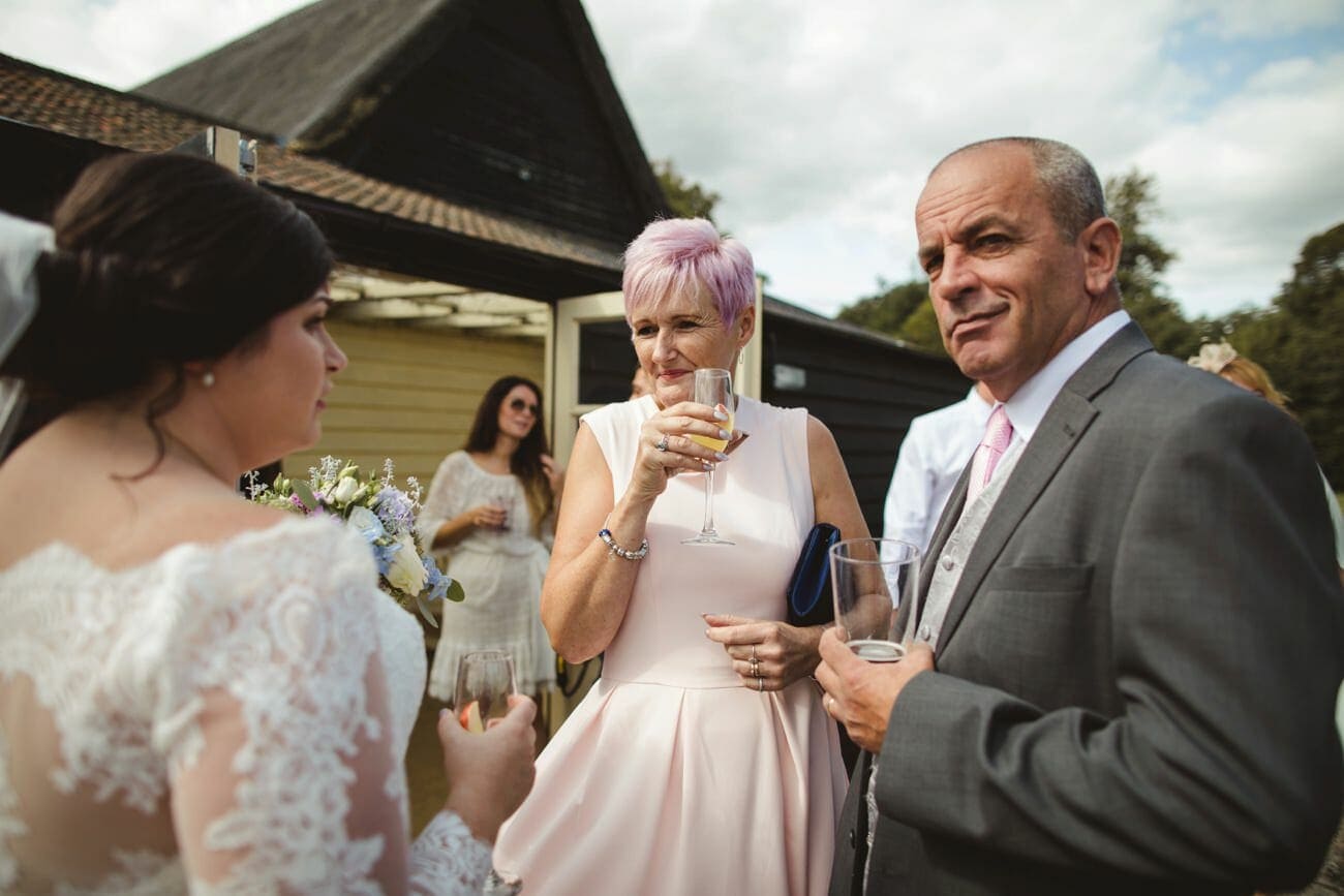 Blackthorpe barn wedding photography drinks and canapes reception