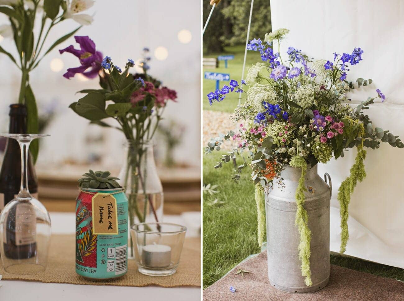 Hall Farm Wordwell Barn Marquee wedding flower photography