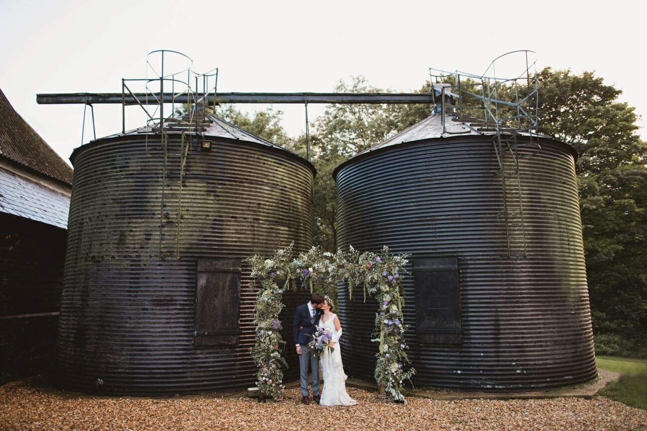 Hall Farm Wordwell Barn couple wedding photography