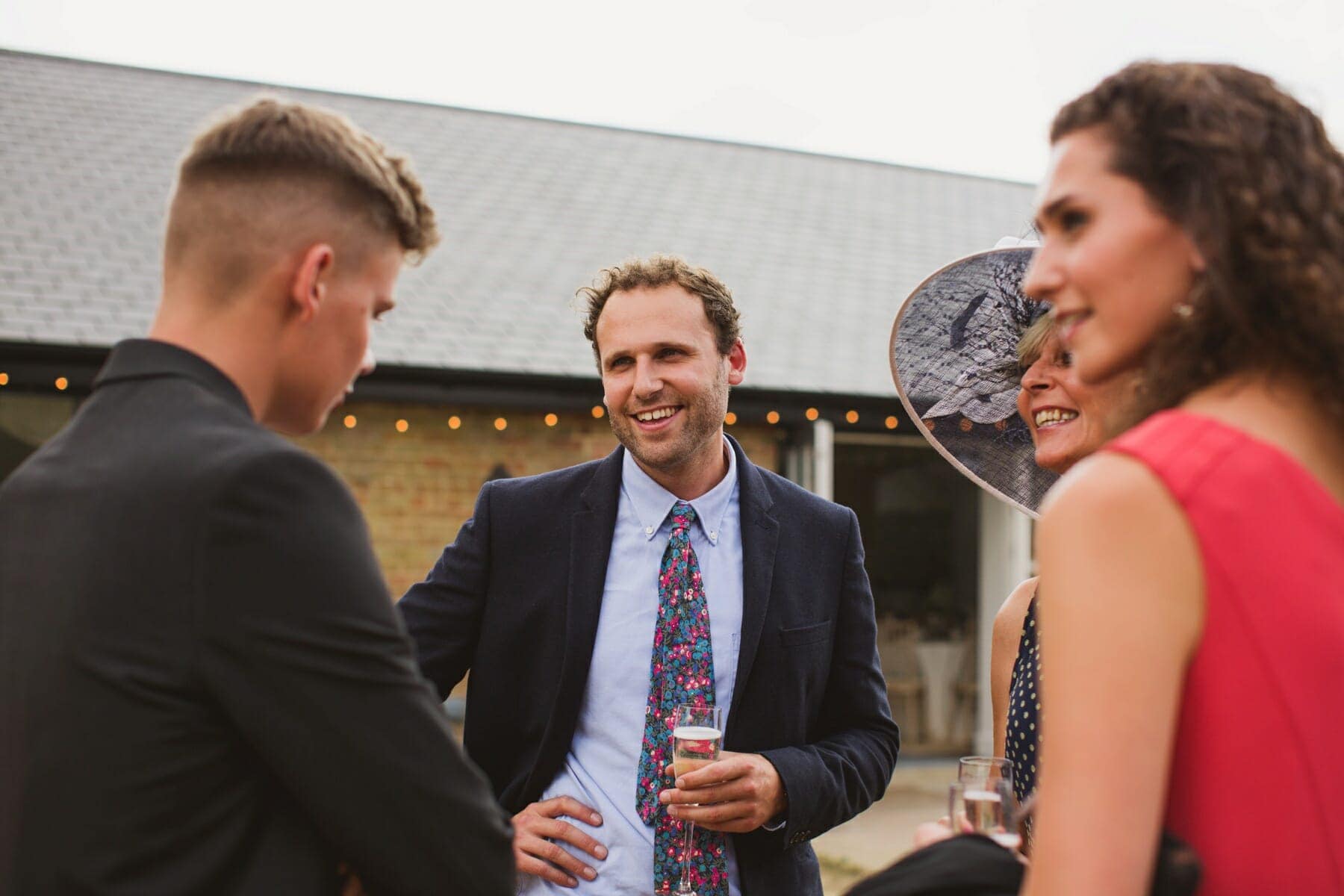 suffolk rustic and relaxed barn wedding drinks reception