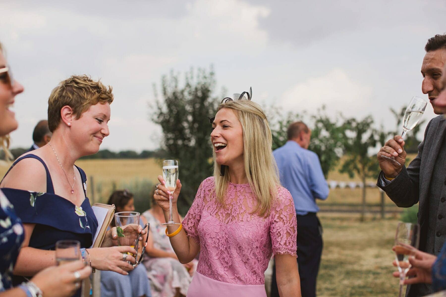 suffolk rustic and relaxed barn wedding drinks reception