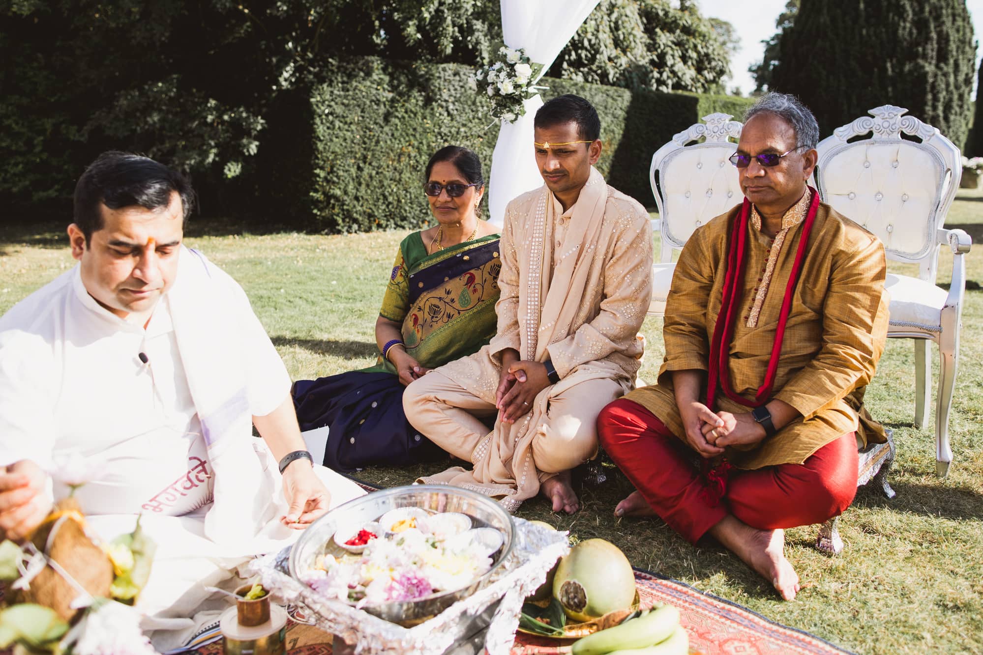 hindu wedding ceremony at glemham hall