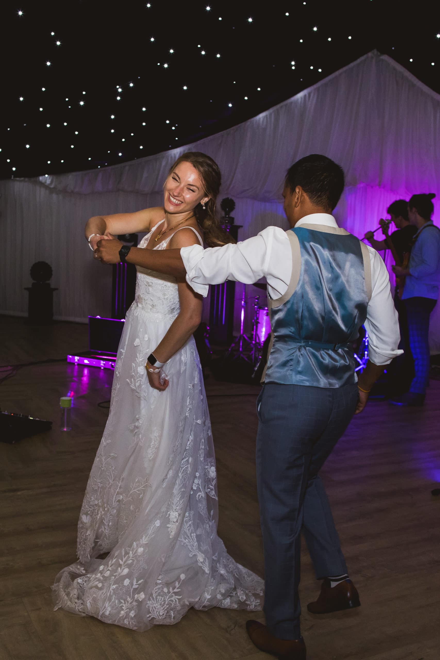 bride and groom first dance at glemham