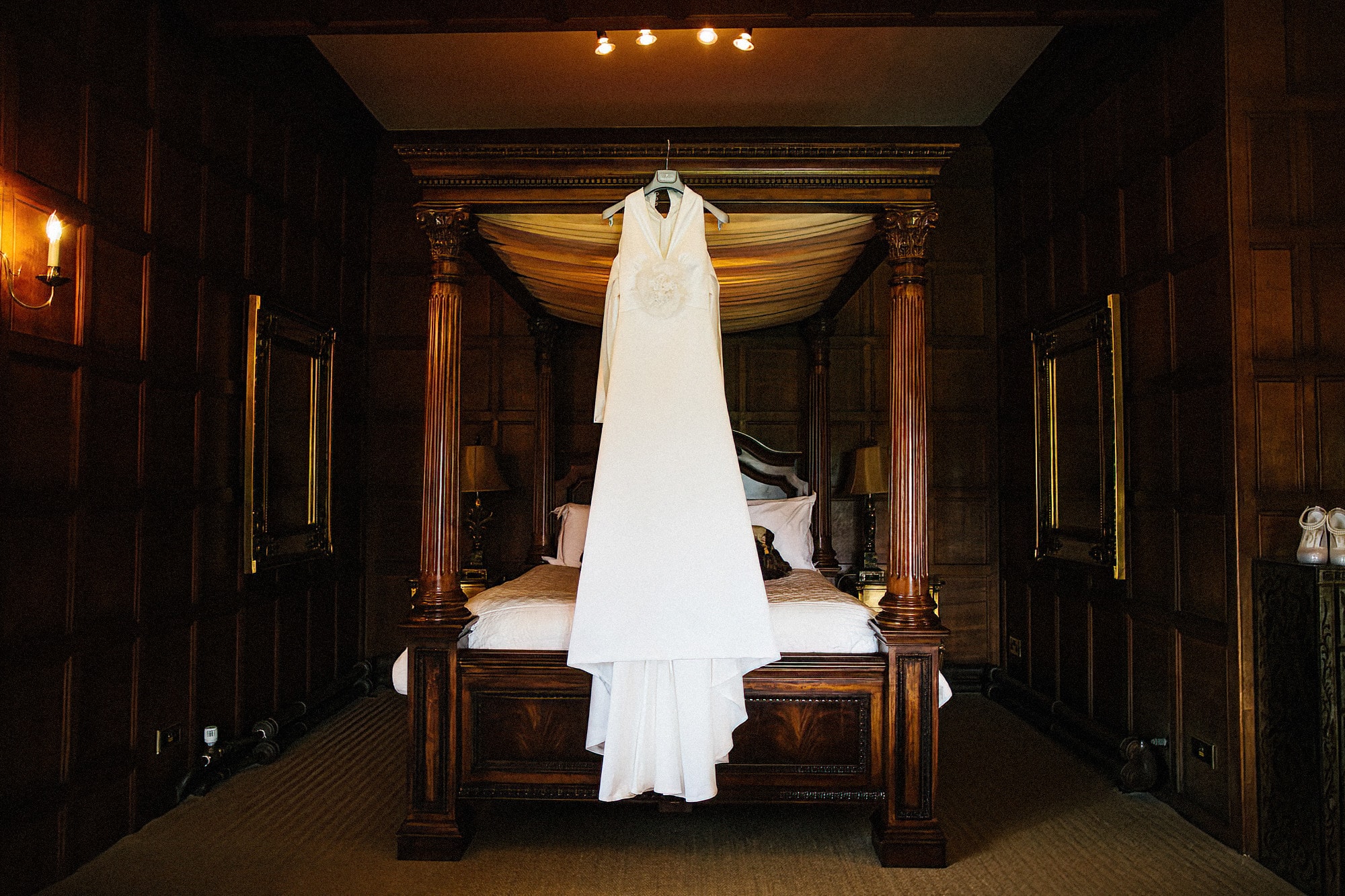 bridal gown at hengrave hall